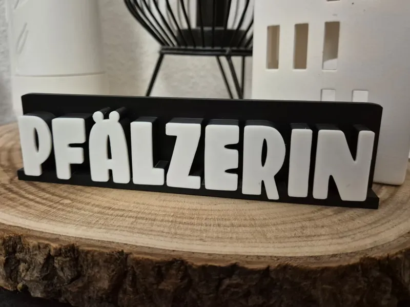 Pfälzerin Deko Schriftzug