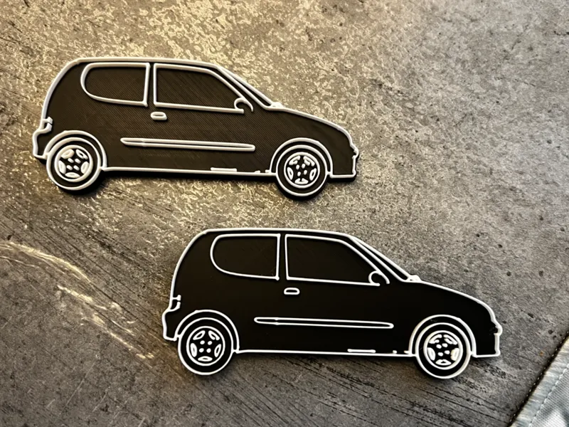 Fiat Seicento keychain