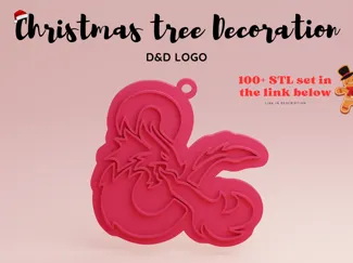 Christmas tree decoration D&D logo