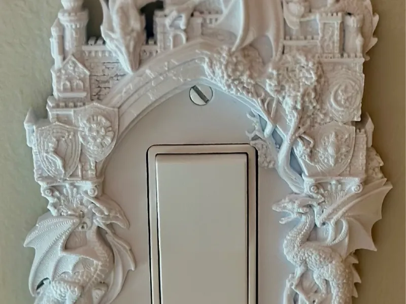 Dragon and Castle Rocker Switch Cover