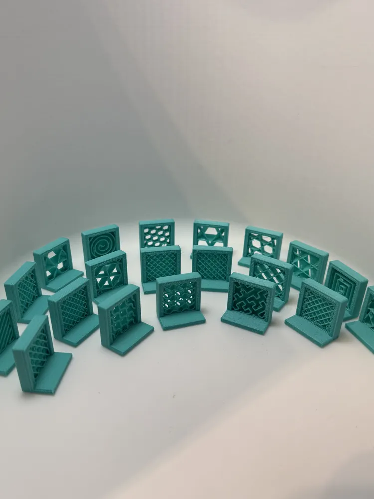 Infill Pattern Showcase Tiles (Bambu Studio) by FormaDelSol MakerWorld ...