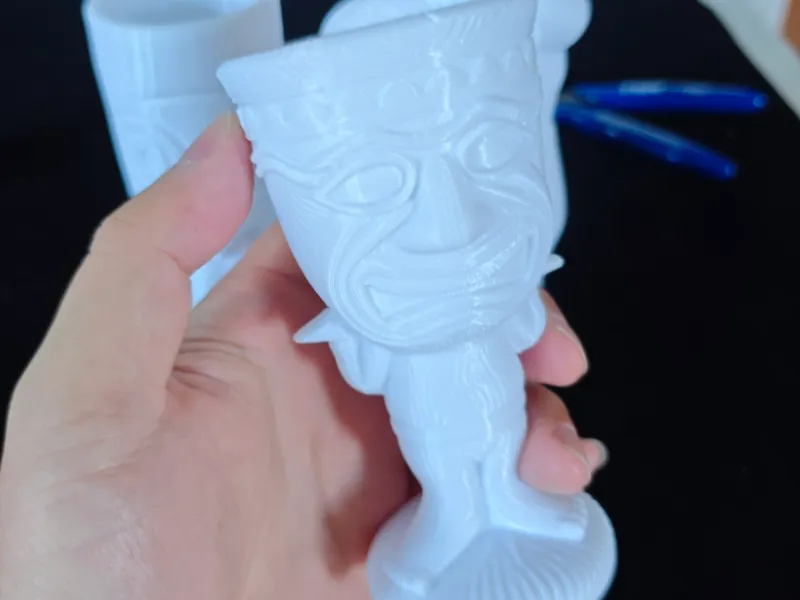 酒吧 tiki杯 夏威夷 鸡尾酒杯 创意杯子  网红 手工 DIY礼物 一键打印 可上色 绘画