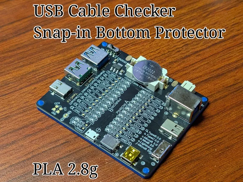 USB Cable Checker Snap-in Bottom Protector