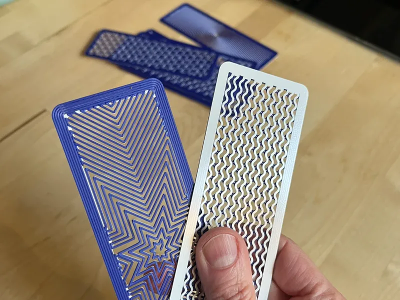 Bookmarks / Infill samples