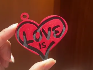 【无需AMS】五月天 情人节logo LOVE IS 应援物料 应援钥匙扣