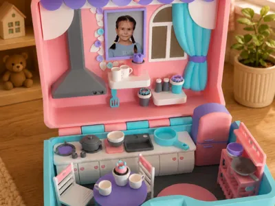 Miniature Dollhouse Kitchen