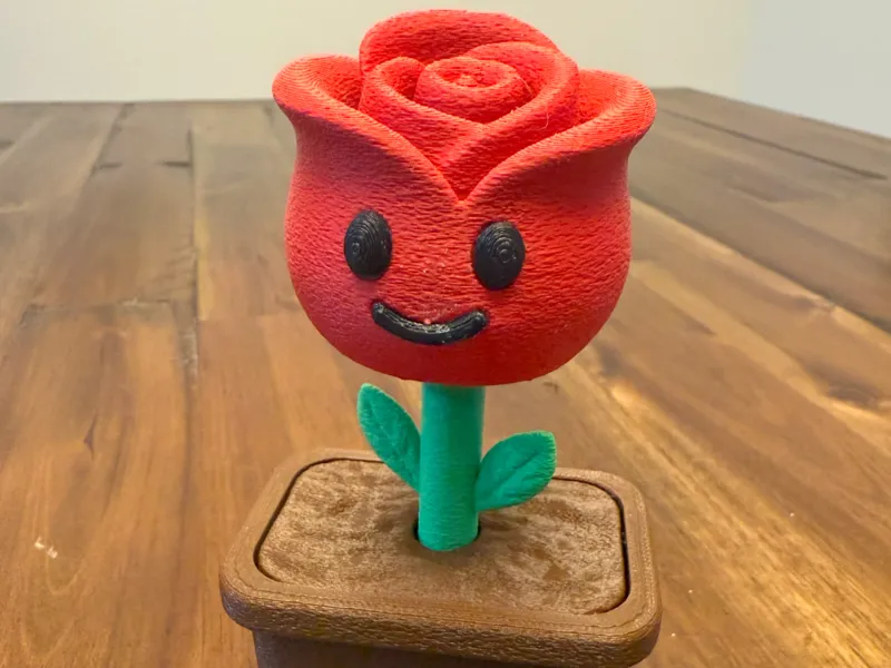 Kawaii Rose – Desk Toy & Fidget Flower