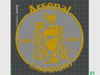 Arsenal are Champions – 25/26 Premier League Arsenal F.C. Championship Car Decal/Window Sticker/Logo