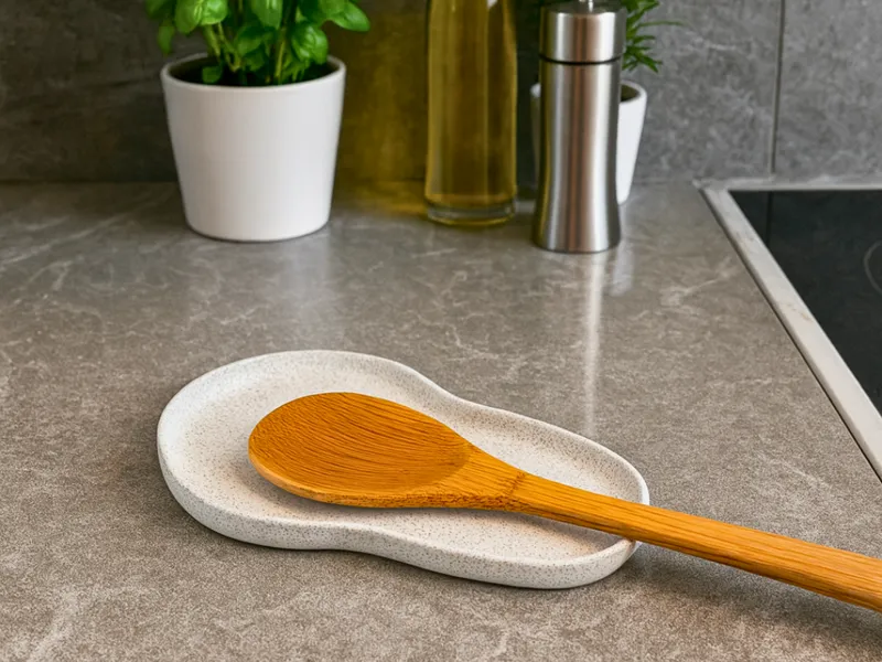 Kitchen Spoon & Spatula Rest - Utensil Tray