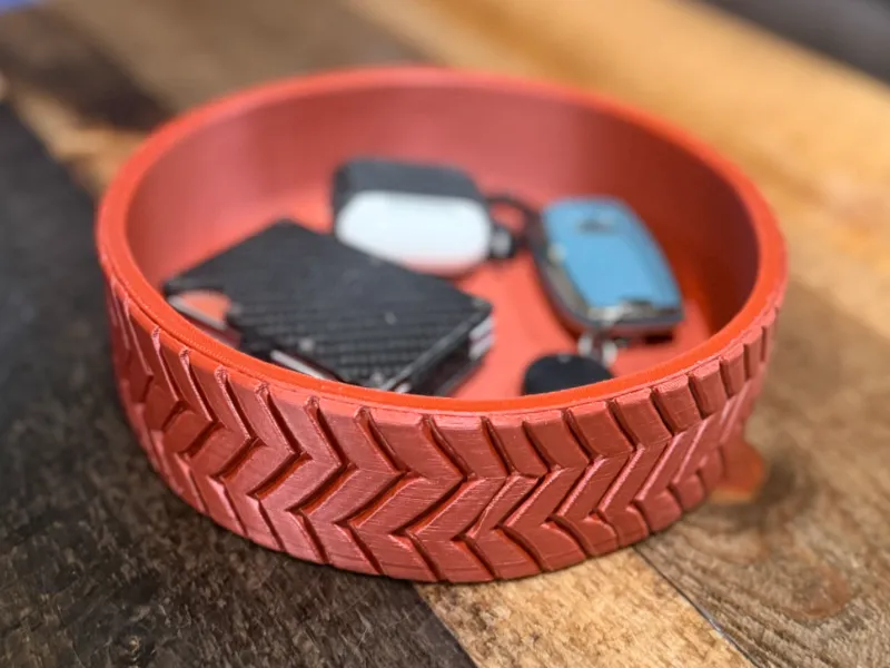 tire texture catch all bowl