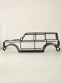 Déco murale silhouette Ford Bronco — photo 2