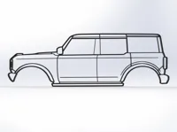 Déco murale silhouette Ford Bronco — photo 1