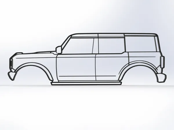 Déco murale silhouette Ford Bronco