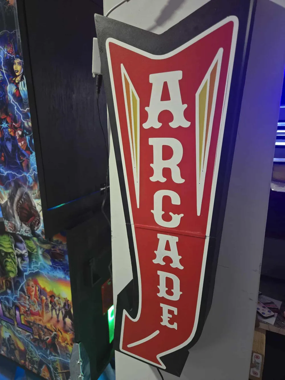 Illuminated Arcade Sign by 3DJustin MakerWorld: Download Free 3D Models