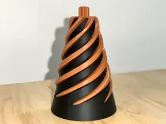 Spiral Passthrough Fidget Cone - Easy to Print!