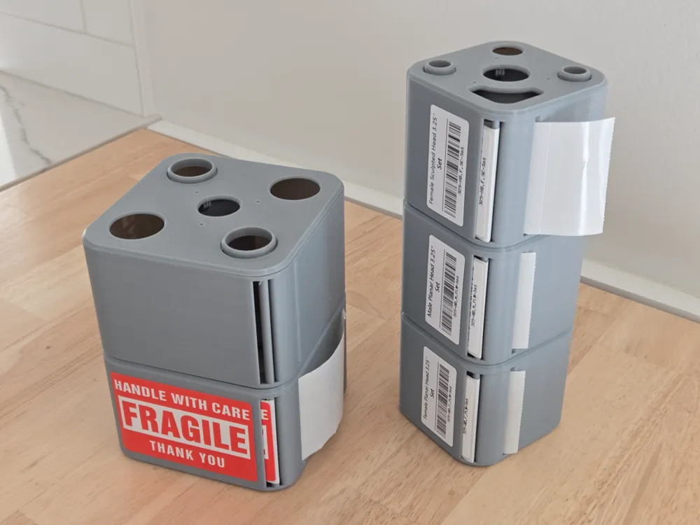 Stackable 2 inch label dispenser organizer by Maker10 - MakerWorld