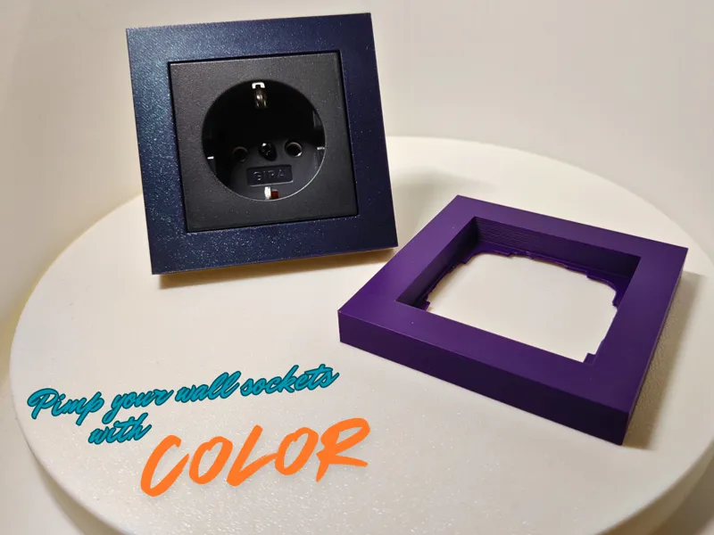 wall socket frame compatible with EU GIRA 55