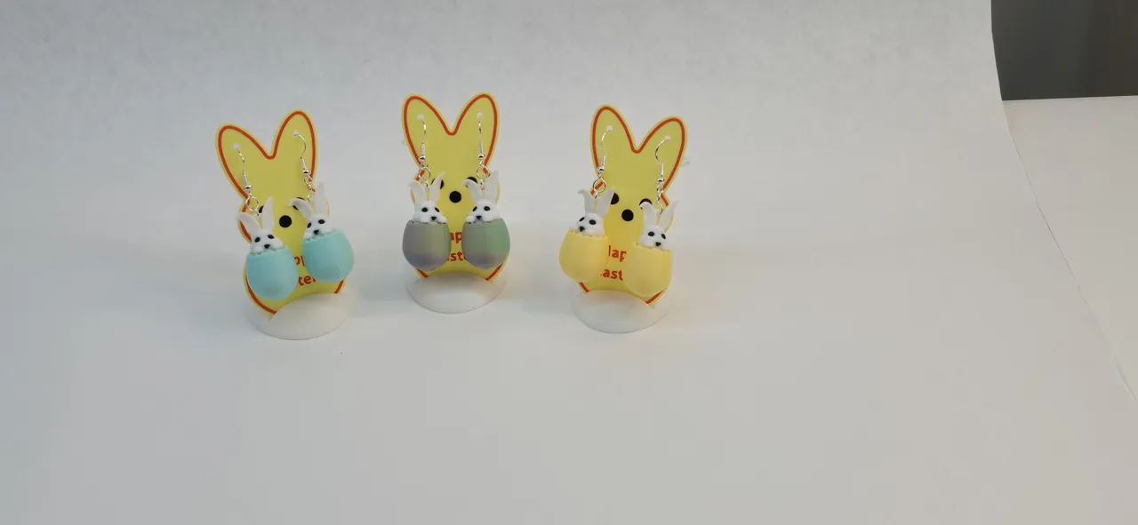 Easter Bunny Earrings view 2
