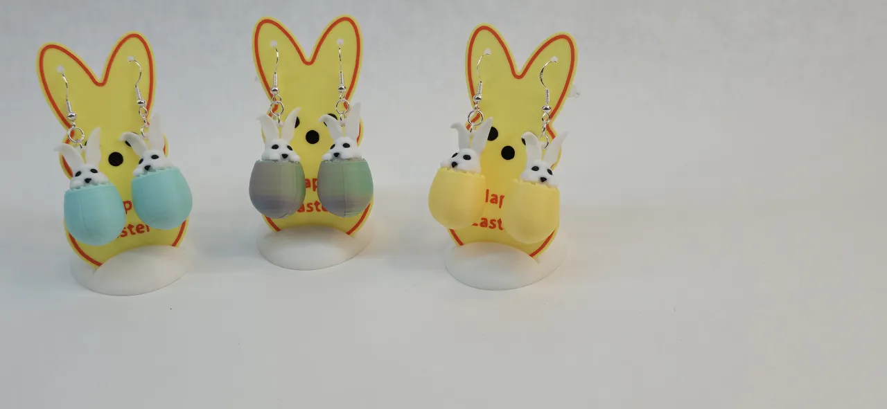 Easter Bunny Earrings view 3