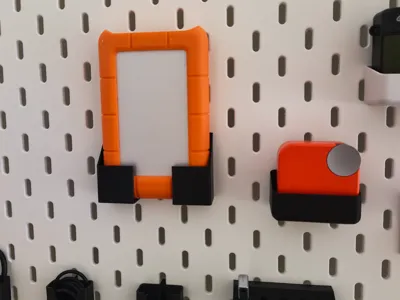 Skadis storage for Lacie Hard Drive