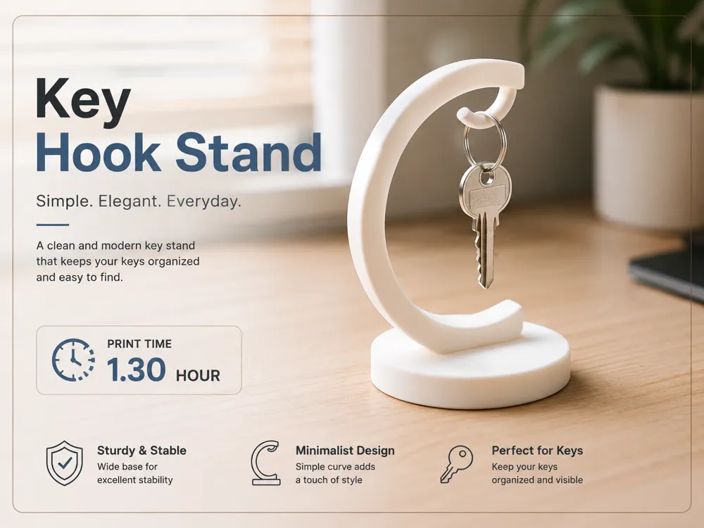 Soporte: Key stand. Referencia del modelo original.