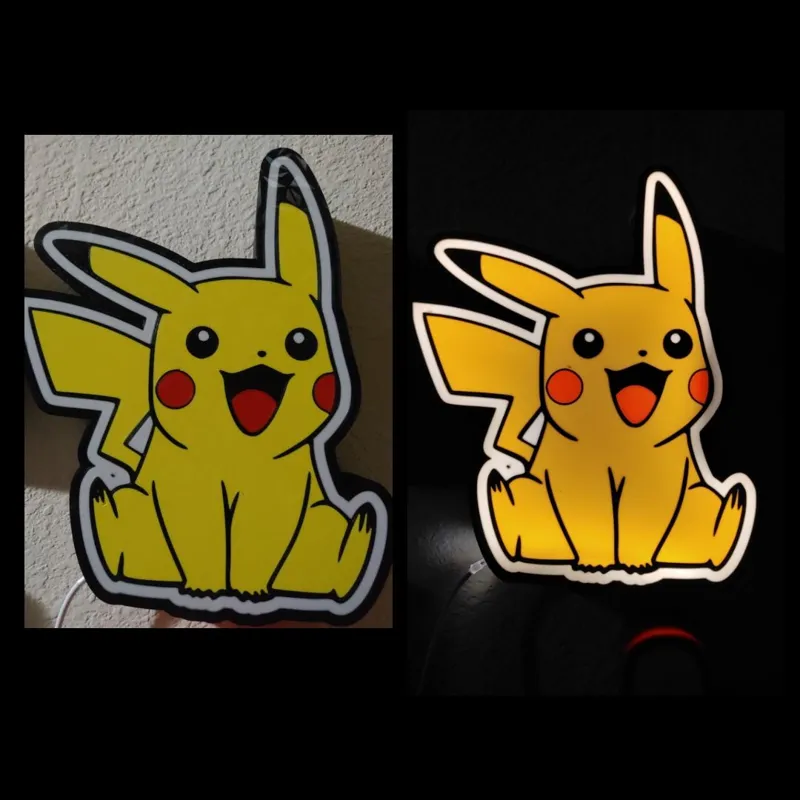 Pikachu LED Lightbox