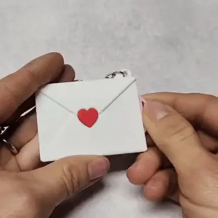 Letter Keychain with photo - Saint Valentine Gift view 2