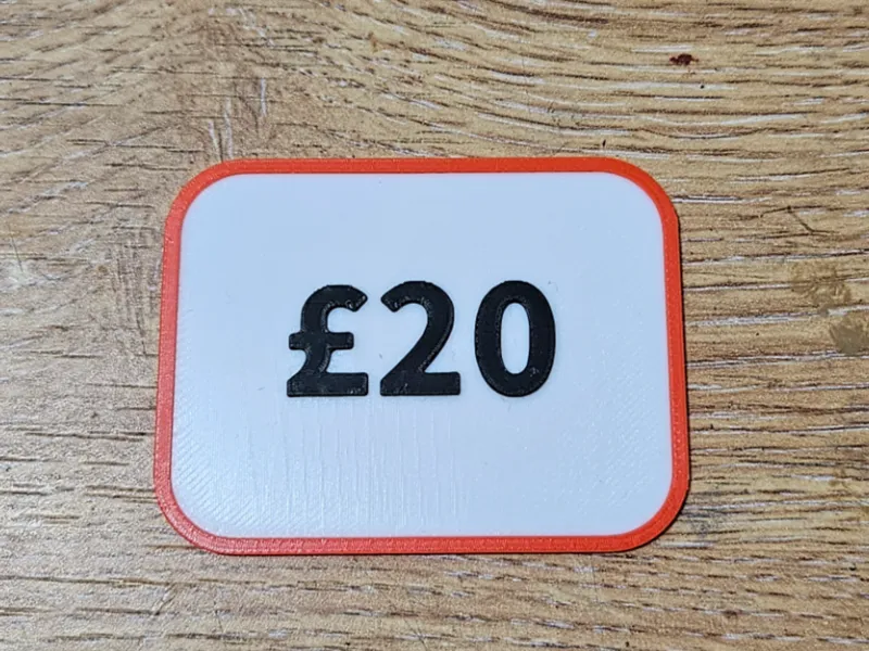 £20 Price Tag