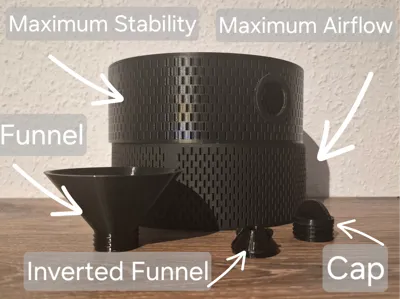 Spool-Shaped Silica Box V2 – Leak-Proof Design