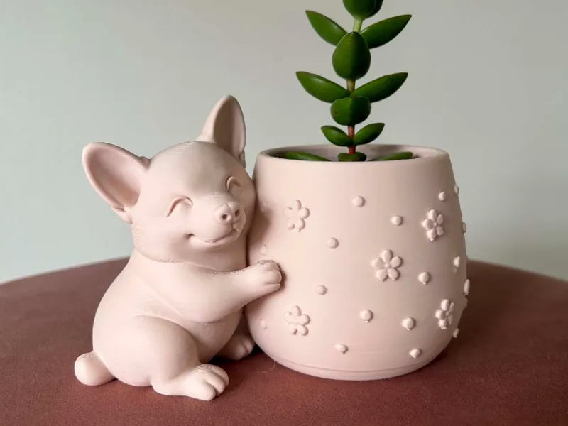 Cute Welsh Corgi Planter