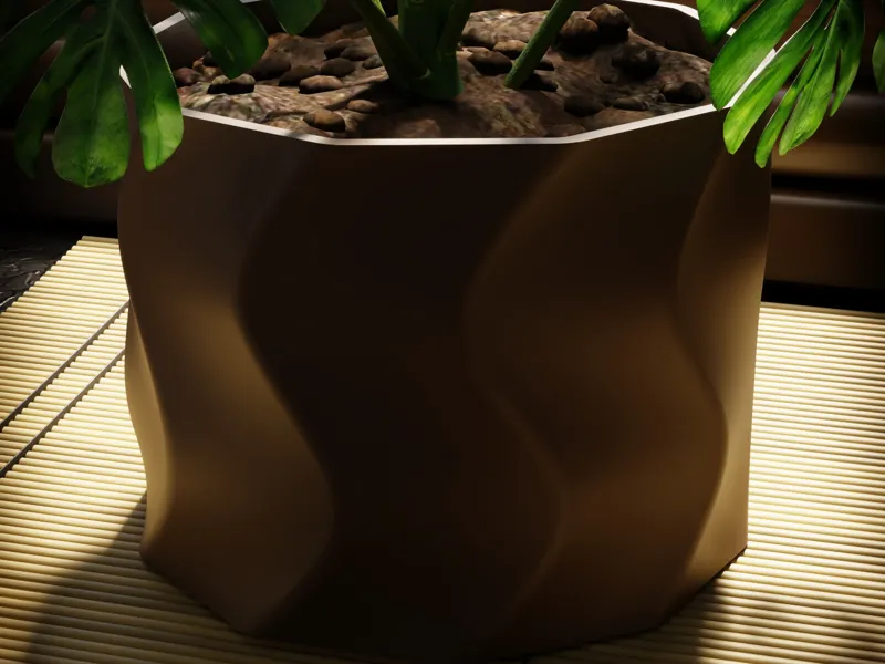 Wavy Planter-Vase mode design