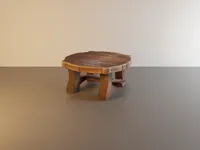 Table de taverne en bois ronde n°2 pour jeux de figurines — photo 1