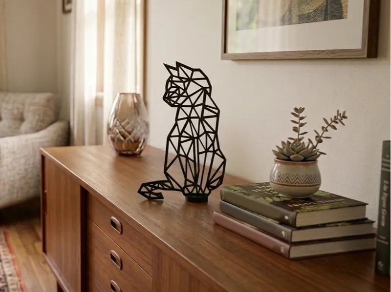 Cat modern sculpture