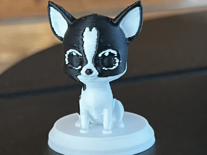 CHIHUAHUA NOIR ET BLANC