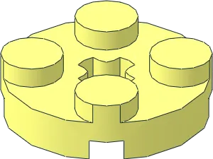 Brick 4032 - Plate, Round 2 x 2 with Axle Hole
