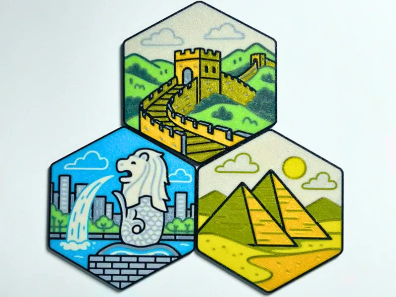 Landmark Coaster 4 Color Print Pack 3