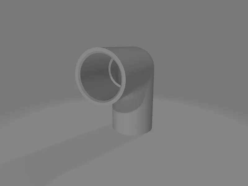 90° elbow for 14 mm tube