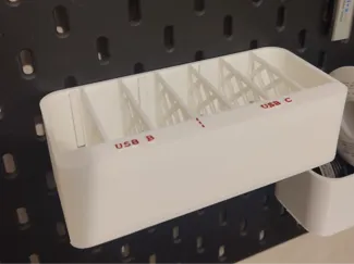 SKADIS cable organiser using universal peg