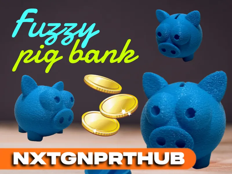 Fuzzy pig bank
