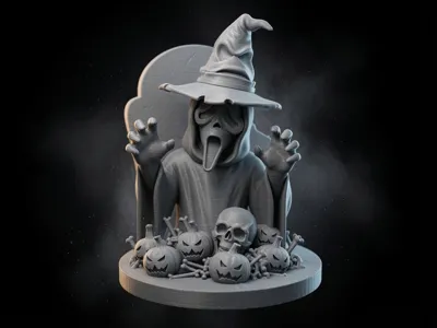 Scream ghostface Halloween Statue