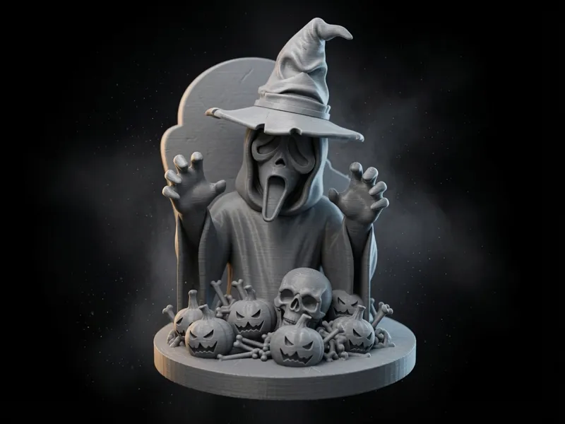 Scream ghostface Halloween Statue