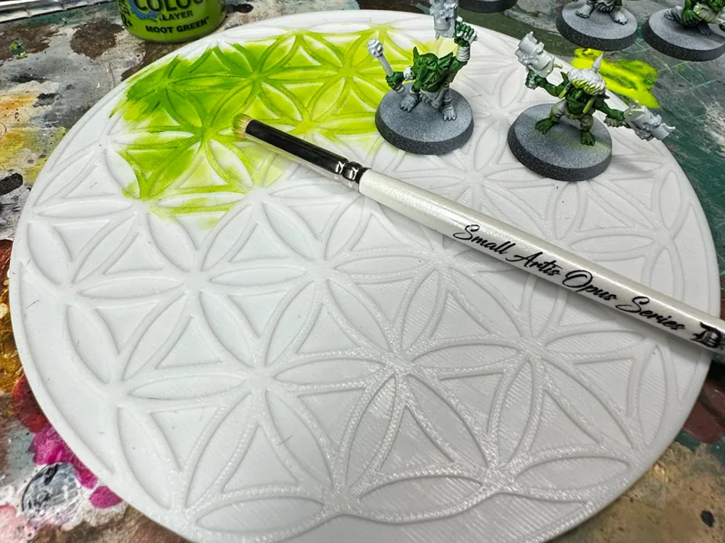 flower of life drybrush texture palette 
