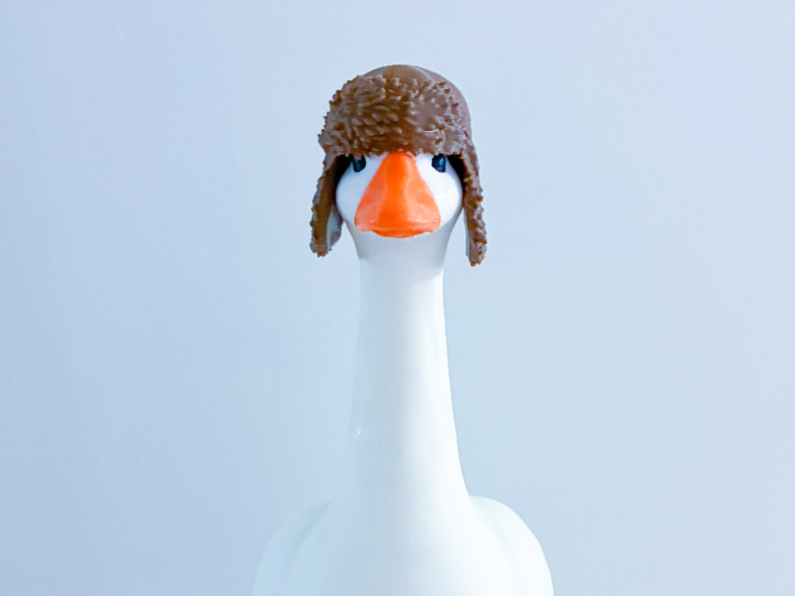 Ear Flap Winter Hat Desk Goose Gear - 1