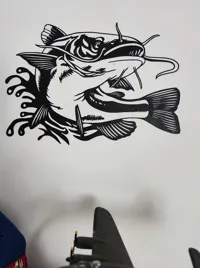 Décoration murale motif poisson-chat — photo 4