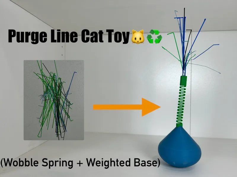 Purge-Line Pouncer (Wobble Spring + Weighted Base)