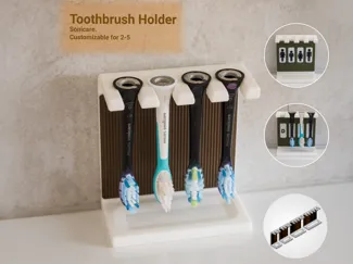 Sonicare toothbrush holder for 2 – 5 pieces