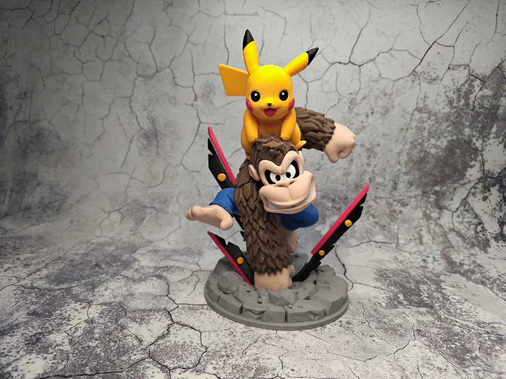 Pokemon Pikachu and Donkey Kong no AMS required multi-color separate ...