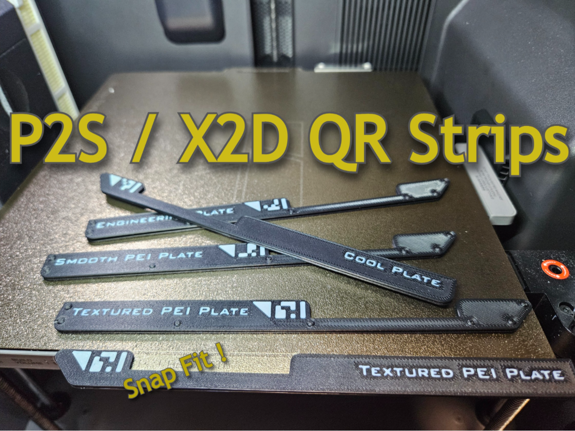 QR Clip For P2S / X2D Build Plate