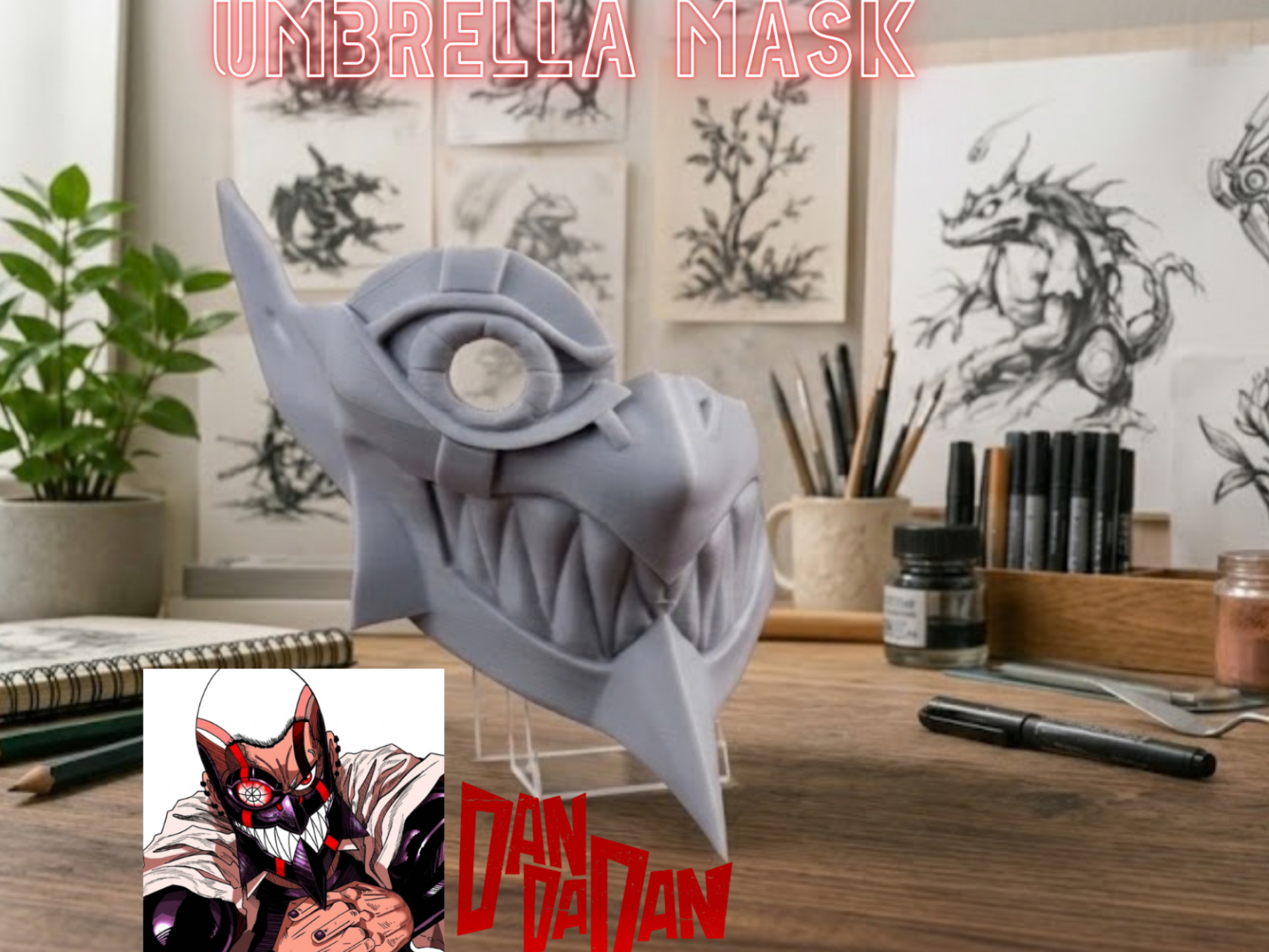 Umbrella Mask from dandadan 3D model