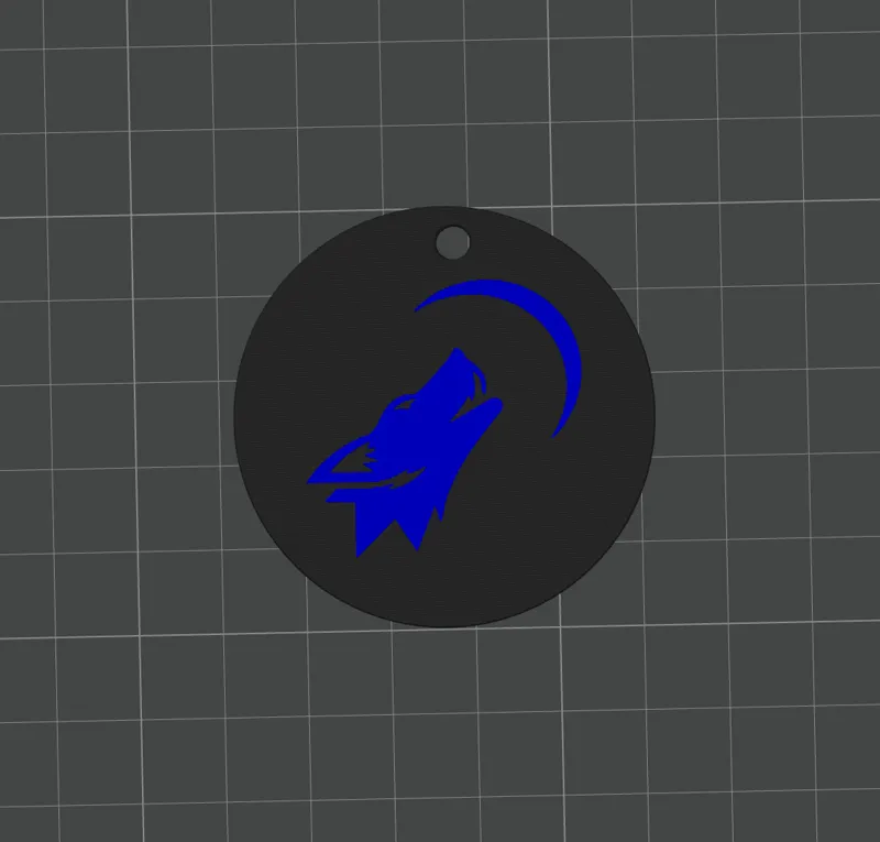 Eristoff Wolf Keychain